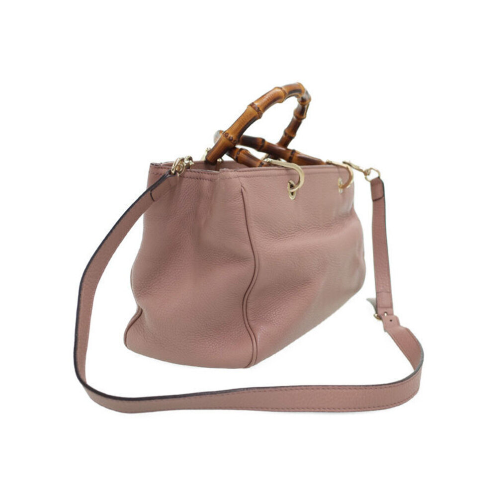 Gucci 2way Bamboo Bag Tote Leather Shopper